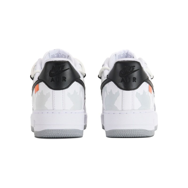 Custom Air Force 1 Shoes White Gray Polar Path - Image 4