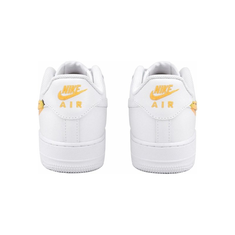 Custom Air Force 1 Shoes Yellow White Banana Tape - Image 4