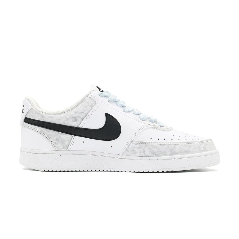 Custom Court Shoes Gray White Cloud Mist - Image 2