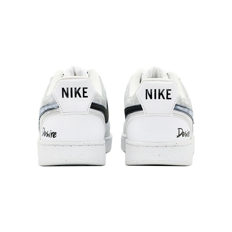 Custom Court Shoes Gray White Cloud Mist - Image 4