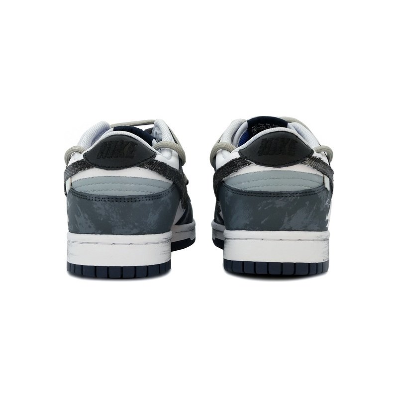 Custom Dunk Shoes Dark Gray White Skyward Blast - Image 5